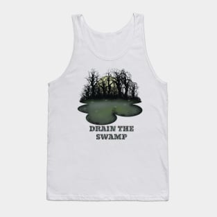 Cartoon n Camo Drain The Swamp Tank Top